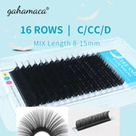 ANNAFRIS 8-25mm Mixed Length Individual Mink Eyelash Extension Supplies Natural Matte Black Soft Russian Volume Lashes Maquiagem