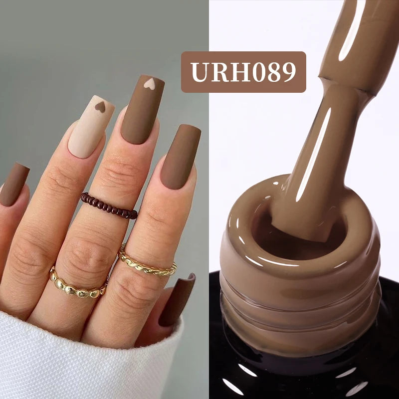 UR SUGAR 7ml Nude Pink Color Nail Gel Polish Semi Permanent Soak Off UV DIY Nail Art Gel Long Lasting Design Manicure Supplies
