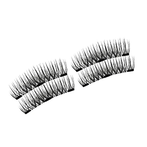 Three Magnet False Eyelashes Handmade Naturally Realistic Quick Paste Reuse 3D Magnetic False Eyelashes