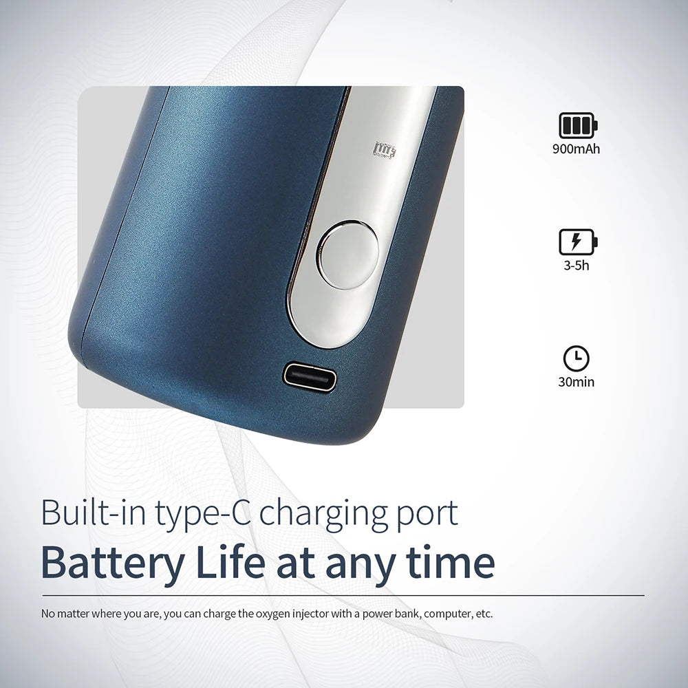 Red/Blue Photon Skin Hydrator Make Up Skin Moisturizing Nano Mist Sprayer Face Steamer Spray Airbrush Water Oxygen Injection