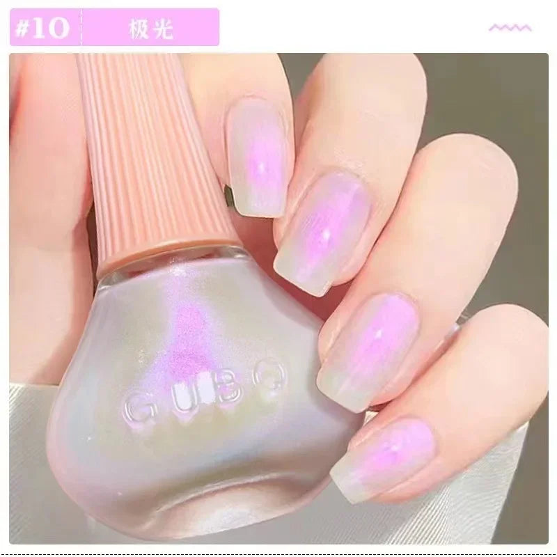 45 Colors Nail Polish Oil-based Nails Polish No-bake Quick Dry Non-tear Small Glitter Nail Gel Transparent Red Nail Art