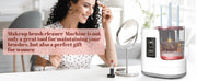 3 IN 1 Electric Makeup Brush Cleaner Machine With Makeup Brush Dryer-Holder-Portable Automatic USB Cosmetic Brushes Cleaner Tool