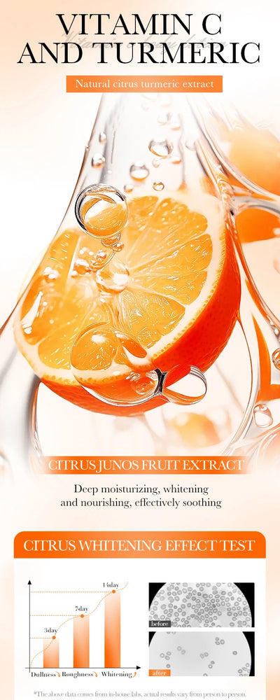 Turmeric Vitamin C Body Lotion Super Moisturizing Tender Firming Skin Brightening Face Cream Dark Spots Lighten  Skin Care 300ml