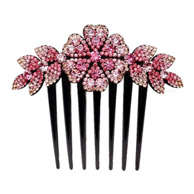 Women Hair Comb Rhinestone Crystal Hair Clips Hairpins Lady Bride Wedding Party Headdress Headwear Elegant Hair Accessories