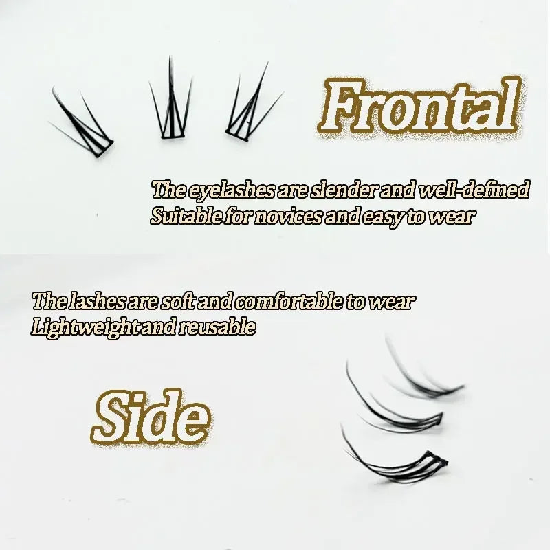 Individual Eyelashes DIY Eyelash Clusters Natural Fake Eyelashes Lash Clusters Manga Lashes Newbie Daily Eyelashes Makeup