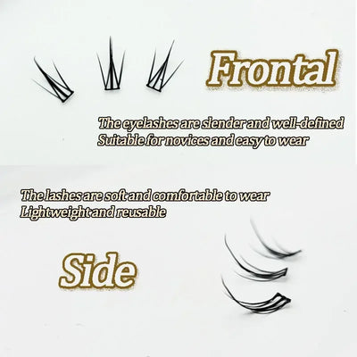 Individual Eyelashes DIY Eyelash Clusters Natural Fake Eyelashes Lash Clusters Manga Lashes Newbie Daily Eyelashes Makeup