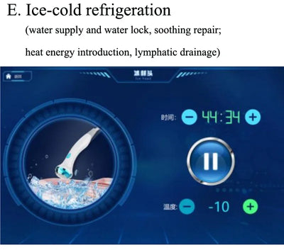 Smart Ice Blue Plus 7 in 1 Oxygen Hydro dermabrasion Bubble Machine Professional Face Hydra Machine rf Lifting ultrason machine