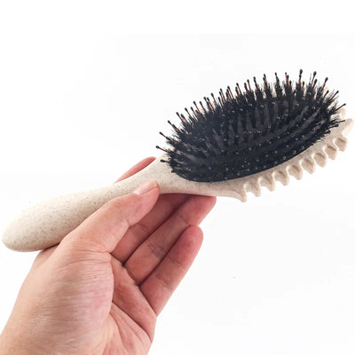 Curls Define Styling Brush Tangled Boar Bristle Hair Comb Boar Bristle Detangling Hair Brush Shaping Defining Hair Styling Tools