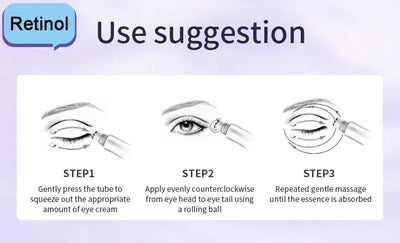 Retinol Eye Cream - Natural ingredient care, long-lasting moisturizing formula, eye care, caring for the skin around the eyes