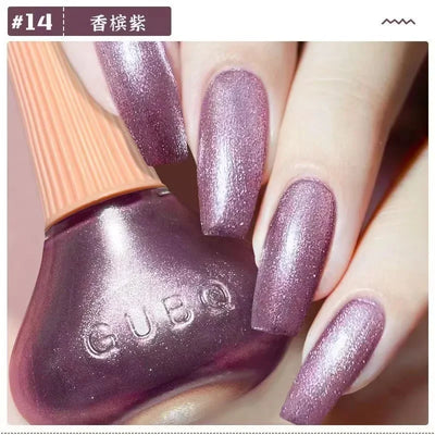 45 Colors Nail Polish Oil-based Nails Polish No-bake Quick Dry Non-tear Small Glitter Nail Gel Transparent Red Nail Art