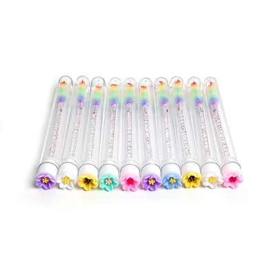 50pcs Reusable Eyebrow Brush Tubes Eyelash Brush Eyelash Mascara Wands Replaceable Dust-proof Rose Bottom Makeup Brush LAUKISS