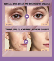 QIBEST Concealer Liquid Foundation Face Makeup Women Brightening Cream Full Coverage Concealer Lasting Modify Corrector Skin