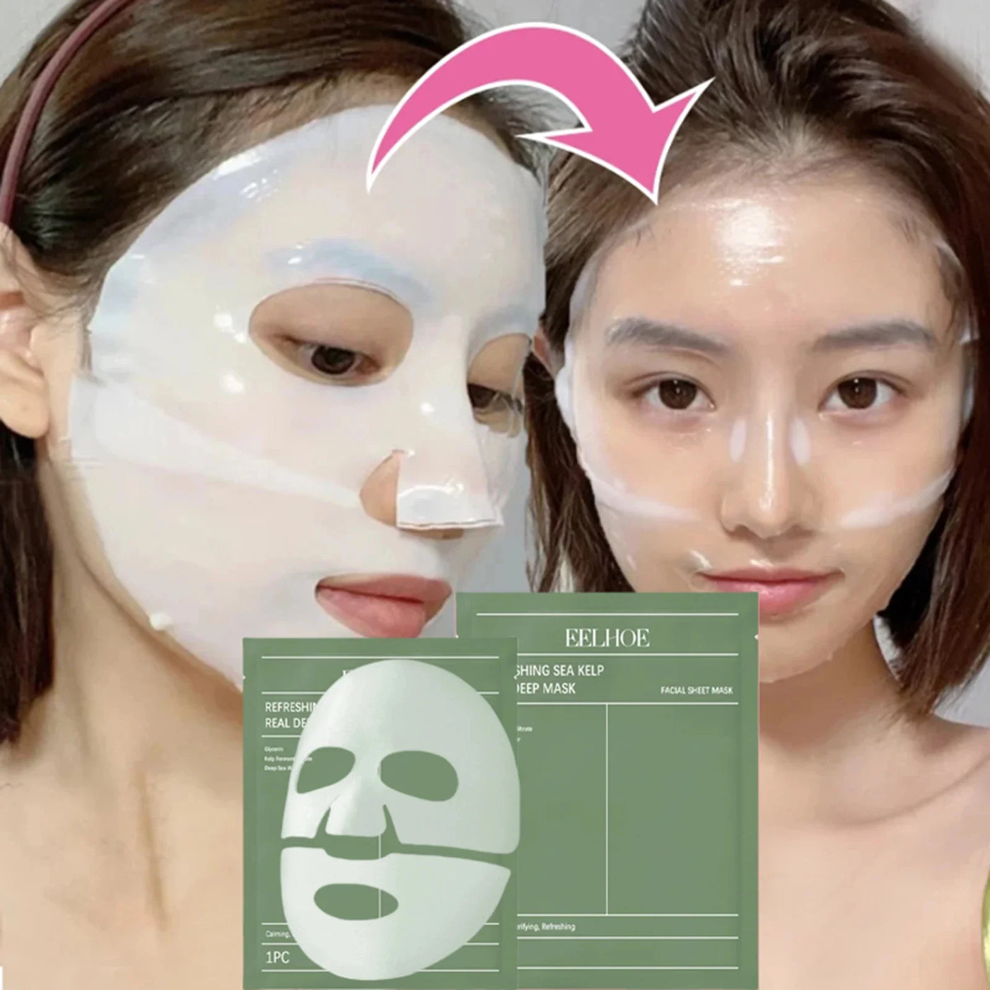 1/3/5/10PCS Bio Collagen Face Mask Anti Wrinkle Fade Face Fine Line Lift Firm Skin Anti-Aging Brighten SkinCare Korean Cosmetics
