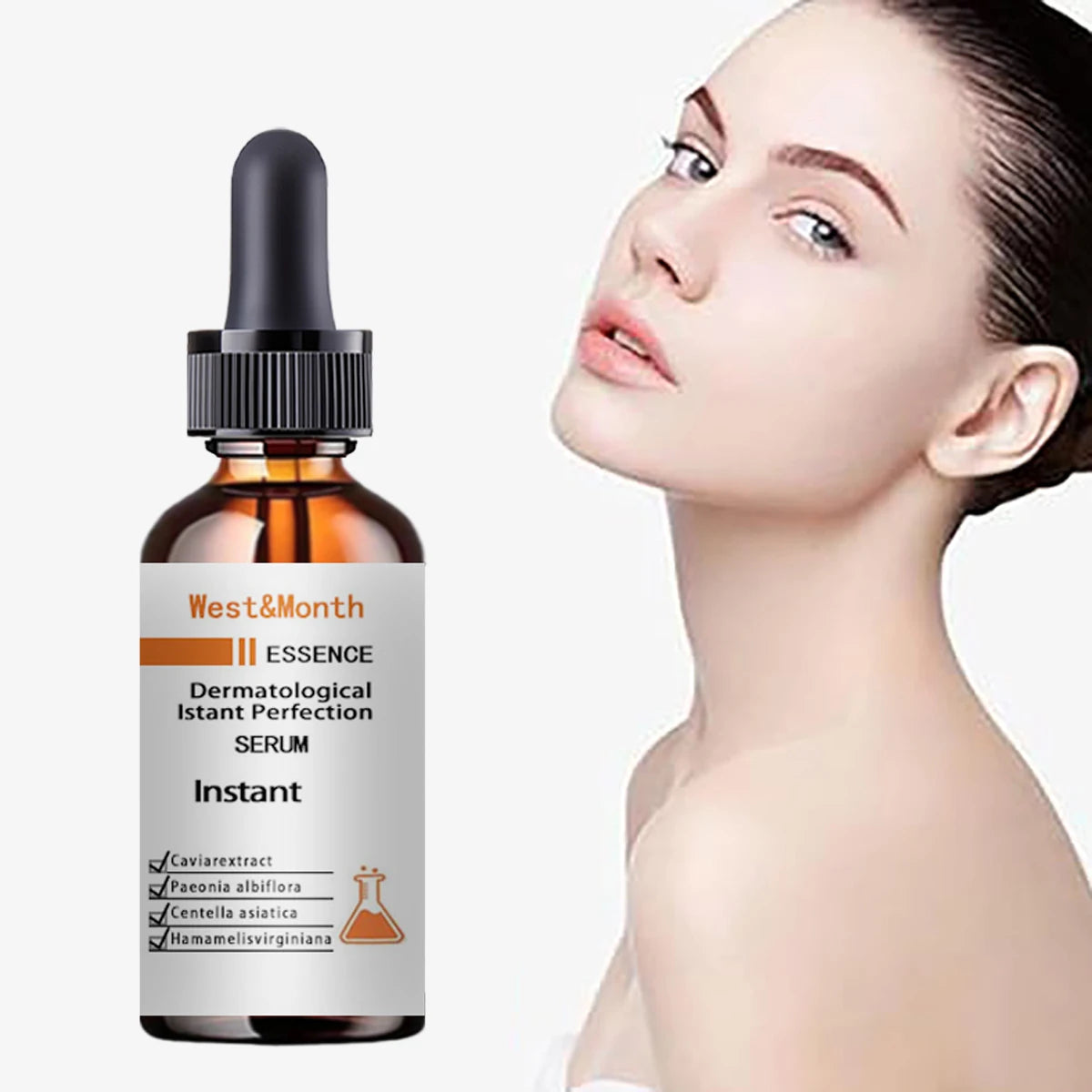 Facial texture essence reduces fine lines, improves firmness, moisturizing, anti-oxidation, brightening skin, caviar essence ski