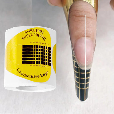 100pcs Nail Extension Guide Stickers French Nails Form Shaper Beginner DIY Acrylic/UV Gel/Poly Acrylic Gel Manicure Extension&*&