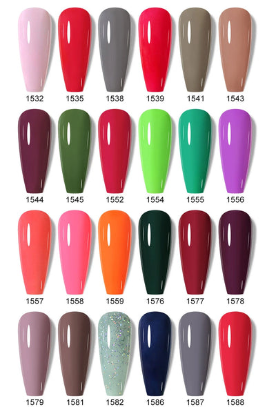 Clou Beaute Nail Gel Polish Kit 15ml Soak Off UVLED Nails Varnish Semi Permanent Nail Art Gels Lacquer Top Base Coat Gel Lacquer