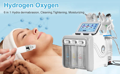 6 in1 Hydro Water Oxygen Jet Peel Machine Oxy Spray Facial Machine Cleaning RF Lifting Dermabrasion Skin Care Beauty Device Spa