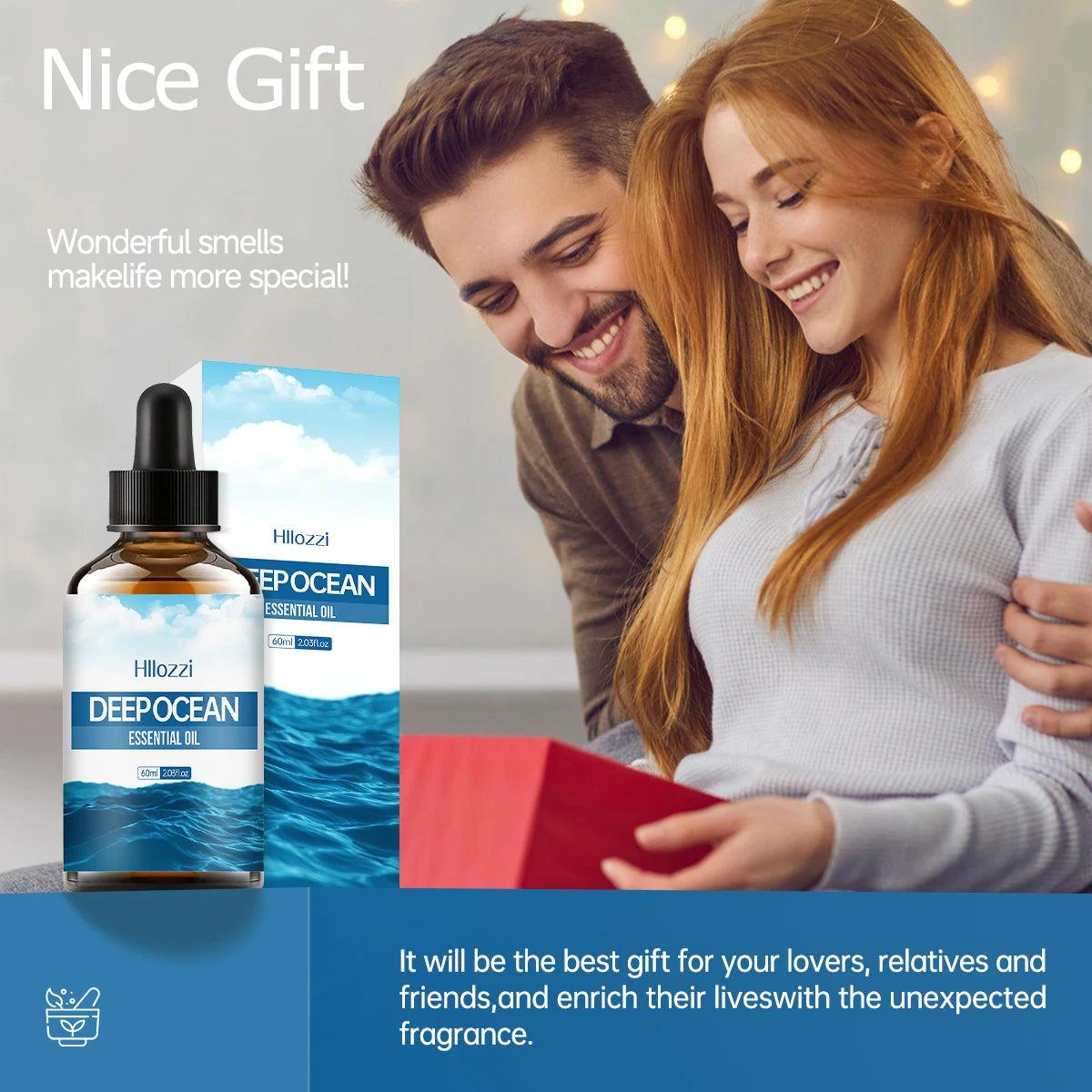 Deep Oceam essential oil nourishes and moisturizes, cares for hair, and is suitable for body massage and hair care.