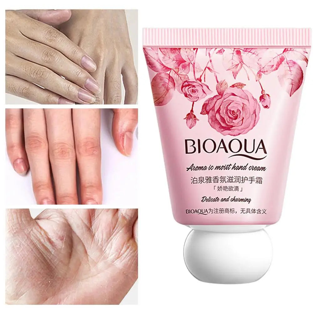 1pcs Fragrant Hand Cream For Women Moisturizing Anti-wrinkle Repair Anti Dry Hand Skincare Lotion Hands Care Christmas Gift