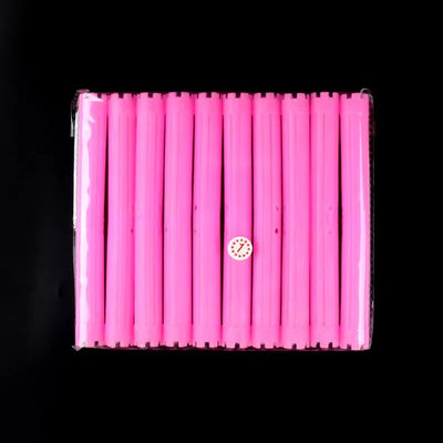 30pcs/set 16.5cm Length Hollow Cold Perm Rods with Rubberbands Extra Long Curler Bars Heatless Rollers Hairdresser Tools 1903