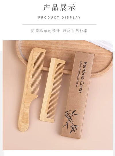 1Pcs Wooden Comb Bamboo Massage Hair Combs Natural Anti-static Hair Brushes Hair Care Massage Comb Men Hairdressing Styling Tool