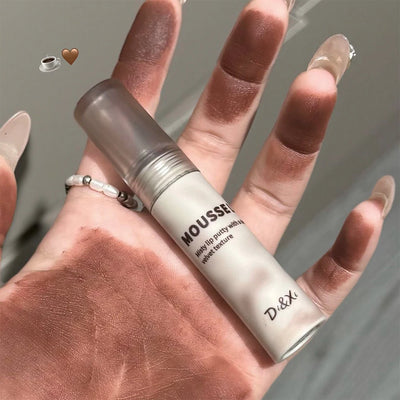 Gothic Matte Black Lipstick Waterproof Mousse Lip Mud Nude Brown Lipstick Moisturize Silky Gloss Makeup Non-stick Lips Tint