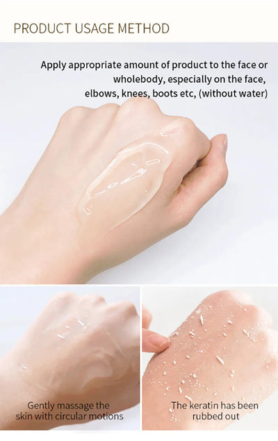 Facial exfoliating gel, moisturizing, brightening, nourishing, face cream, skin beauty care gel