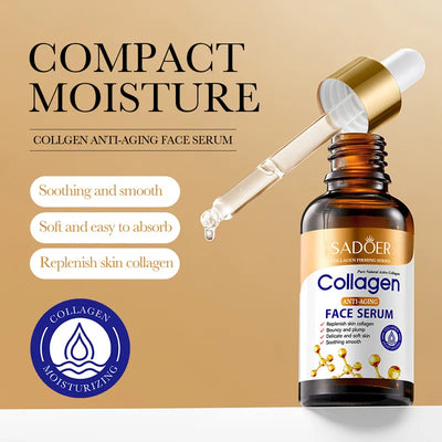 1/3/5pcs SADOER Collagen Face Serum skincare Facial Essence Liquid Anti-aging Moisturizing Nourishing Facial Serum Skin Care