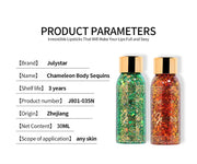 With Smear Spoon Multifunctional Eye Glitter Nail Hair Body Face Glitter Gel Art Flash Loose Sequins Cream Festival Glitter Deco