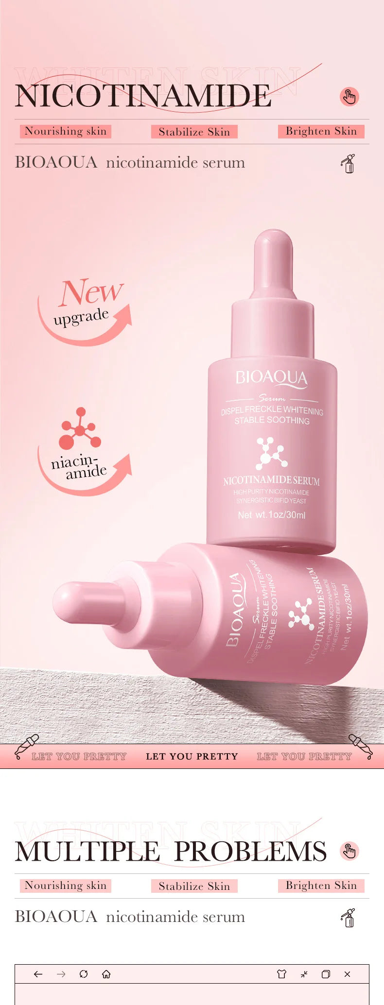 BIOAQUA Vitamin C Retinol Hyaluronic Acid Serum Moisturizing Brightening Hydrating Firming Facial Essence Beauty Face Skin Care