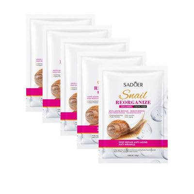 1/3/5/10pcs Snail Collagen Moisturizing Face Mask Replenishment Firming Tender Facial Mask Skin Care Korean Cosmetics