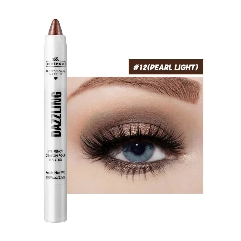 Highlighter Eyeshadow Pencil Waterproof Glitter Matte Nude Eye Shadow Lying Silkworm Makeup Pigment Cosmetics White Eyeliner Pen