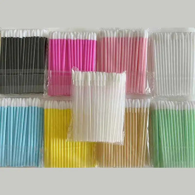 50pcs New Disposable Cosmetic Lip Brushes Lipstick Lip Glossy Wands Pen Cleaner Applicator Eyeshadow Gloss Makeup Brushes Tools