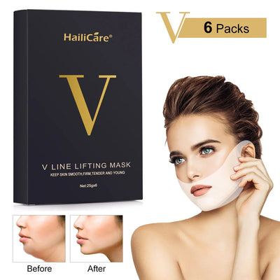 1/6/10pcs Lifting Facial Mask Face V Shape Hydrogel Thin Face-Lifting Slimming Mask Reduce Double Chin Face Massage