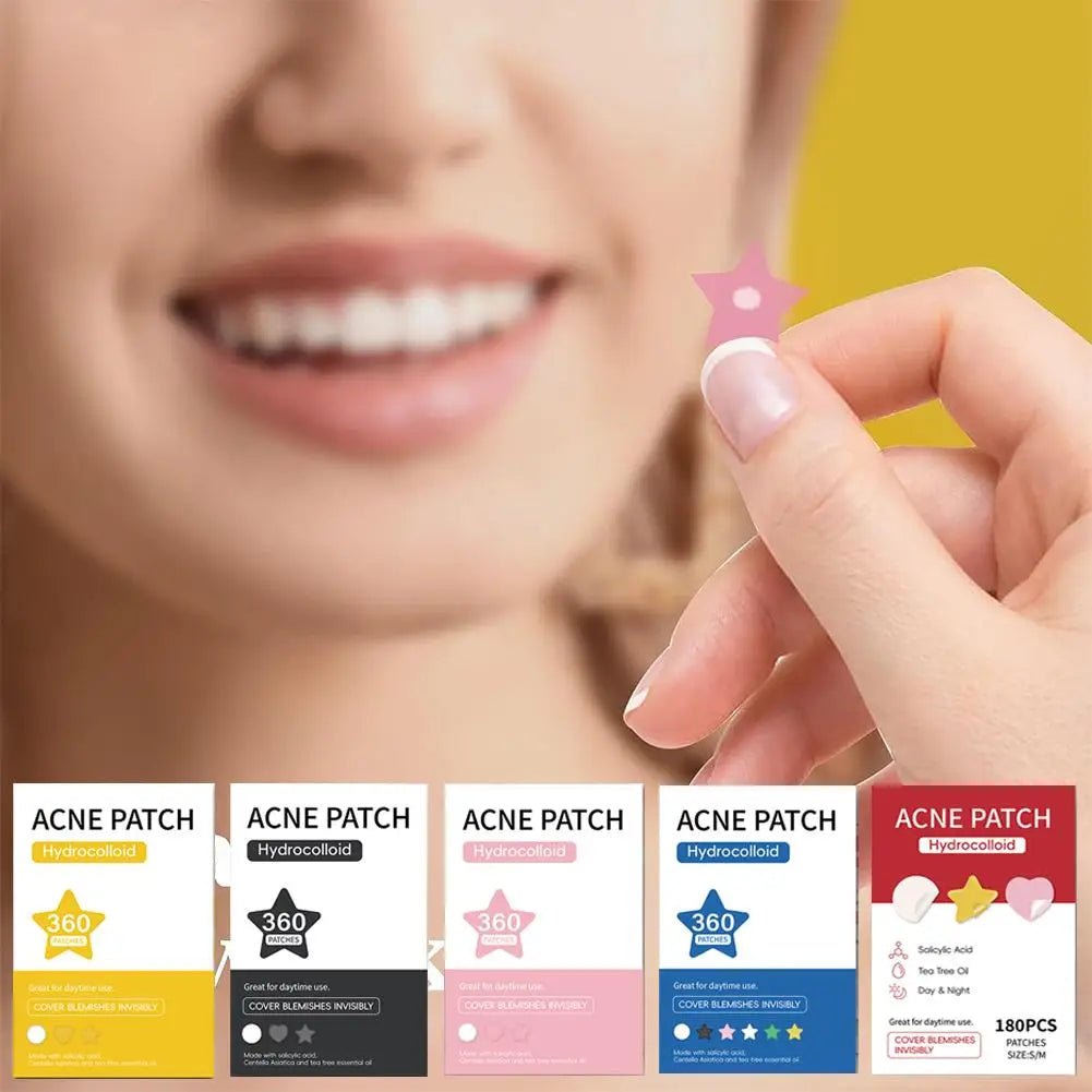Color Acne Patch Set Mild Non-irritants Fade Acne Pimples Closed Mouth Improve Acne Muscle Acne Patch Skin Care
