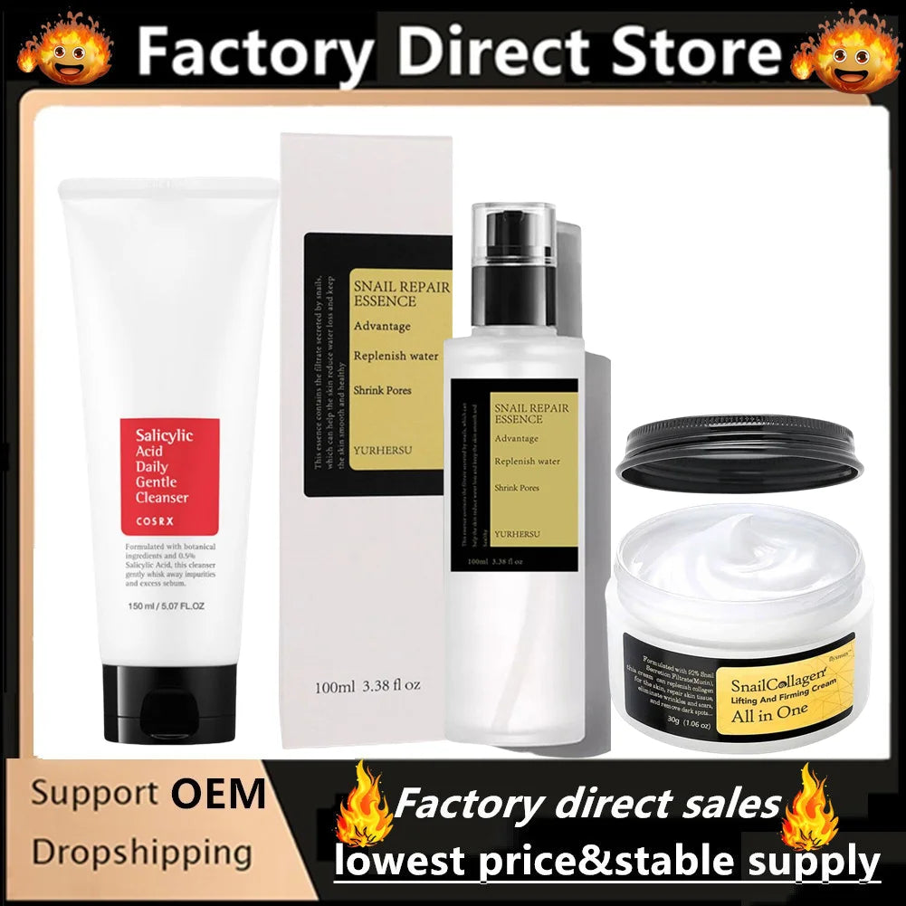 Snail Collagen Face Cream/Repair Essence Moisturizing Lifting Firming Smoothing Nourishing Cream Korean Cosmetics Skin Care