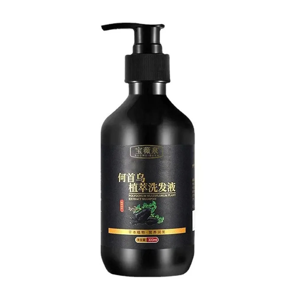 Herbal Polygonum Multiflorum Shampoo Oil Control, Dandruff Control, Itchy Relief Shampoo for Women Hair Essential Oil Hair Care