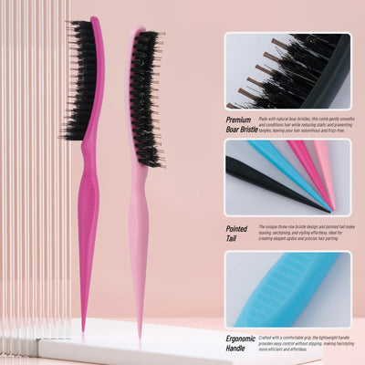 1Pcs Professional Teasing Backcomb Hair Brush - Volumizing & Lift Styling Tool for Big Hair, Updos & Wedding Styles