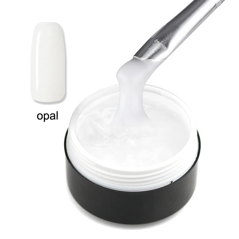 CHUNSHU Solid Jelly Extension Nail Gel Polish 15g Poly Builder Construction Gel For Nails Extend Semi Permanent UV White Varnish