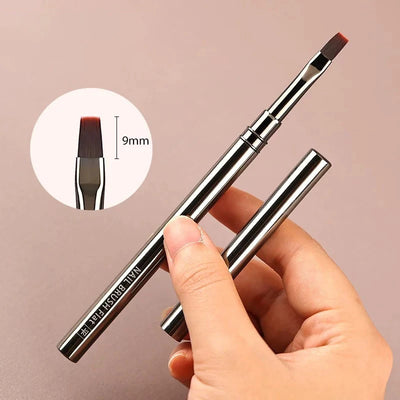 BORN PRETTY Nail Liner Brush DIY Drawing Painting Flower Line Stripes Pen Metal Handle UV Gel Nail Art Brushes Manicure Tool
