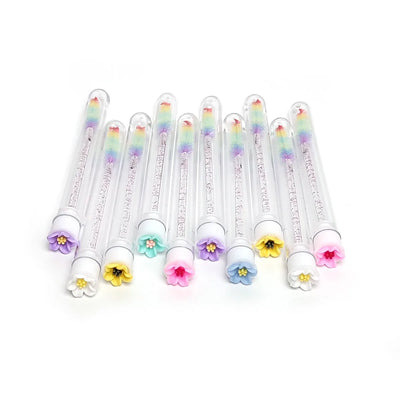 50pcs Reusable Eyebrow Brush Tubes Eyelash Brush Eyelash Mascara Wands Replaceable Dust-proof Rose Bottom Makeup Brush LAUKISS