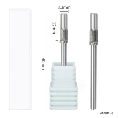 3.1mm Mini Nail Sanding Bands Mandrel For Manicure Sandpaper Ring Holder Stainless Steel Nail Drill Accessories Nail Art Tools