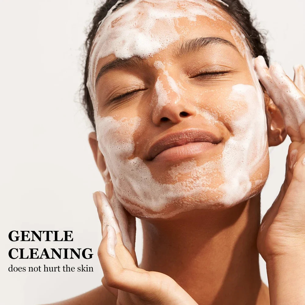 JoyPretty Vitamin C Facial Cleanser Oil Control Exfoliates Deep Cleaning Moisturizing Face Skin Care Cosmetics