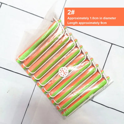 10pcs Heatless Hair Curler No Heat Hair Rollers Soft Curling Rod Pull Core Lazy Curls Flexi Rods Wave Formers Hair Styling Tools