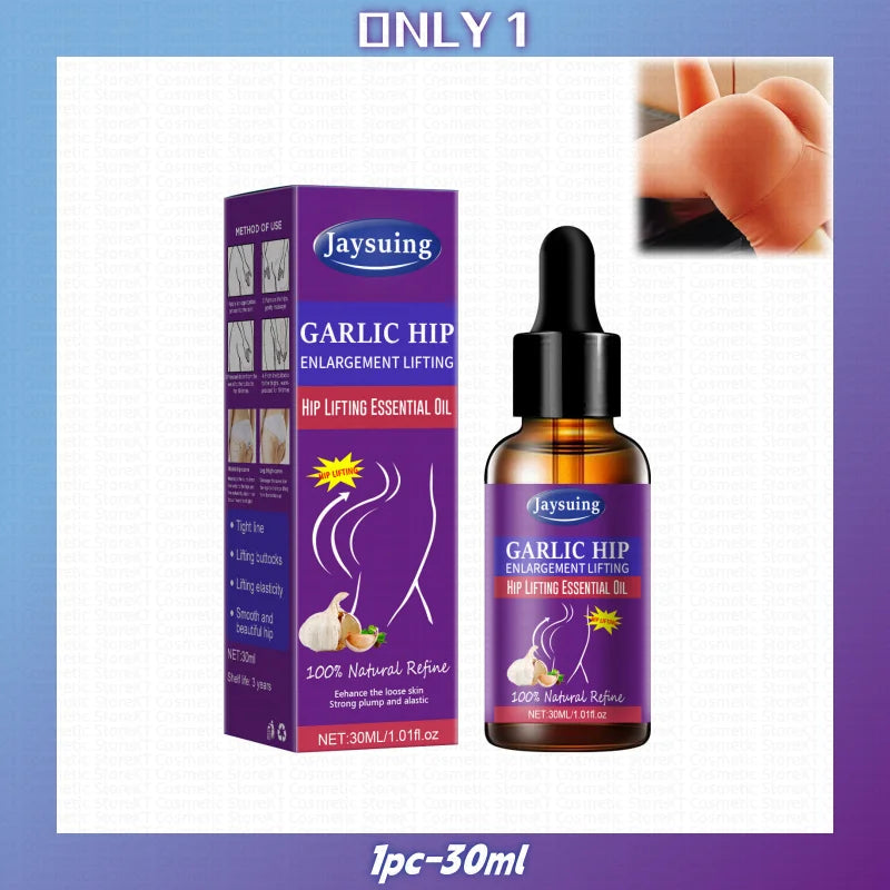 Garlic Buttock Enlargement Essential Oil Buttocks Firming Lifting Shape Massage Growth Increase Tighten Sexy Big Butt Body Care
