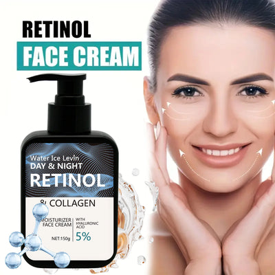 Advanced Retinol Facial Cream: Contains Collagen’S Day/Night Moisturizing Cream Hydrating, Firming. Light, Non-Greasy. For Face and Neck. Suitable for Both Men and Women Ideal Holiday Gifts