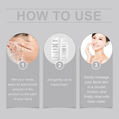 Enzyme Face Wash Powder 75g Gentle Exfoliating Cleanser for Sensitive Skin Removes Dirt Brightens Skin Travel Friendly Formula