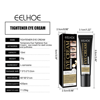 EELHOE Eye Firming Cream for Dark Circles Removal Anti Bags Under the Eyes Moisturizing Eye Contour Nourishing Eye Repair Cream