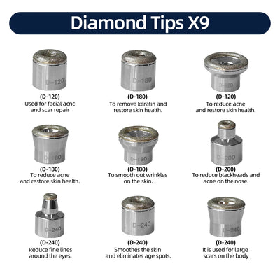 AOKO 3 in 1 Diamond Microdermabrasion Beauty Machine Vacuum Suction Tool Water Spray Facial Moisten Face Exfoliate Skin Peeling