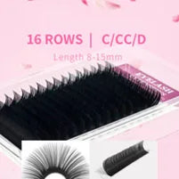 ANNAFRIS 8-25mm Mixed Length Individual Mink Eyelash Extension Supplies Natural Matte Black Soft Russian Volume Lashes Maquiagem